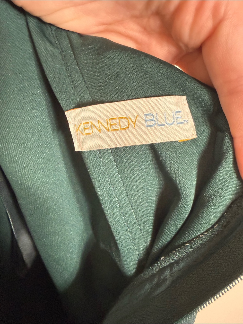 NWT Kennedy Blue Haley Bridesmaid Dress Forest Green Size 14 - Picture 5 of 11